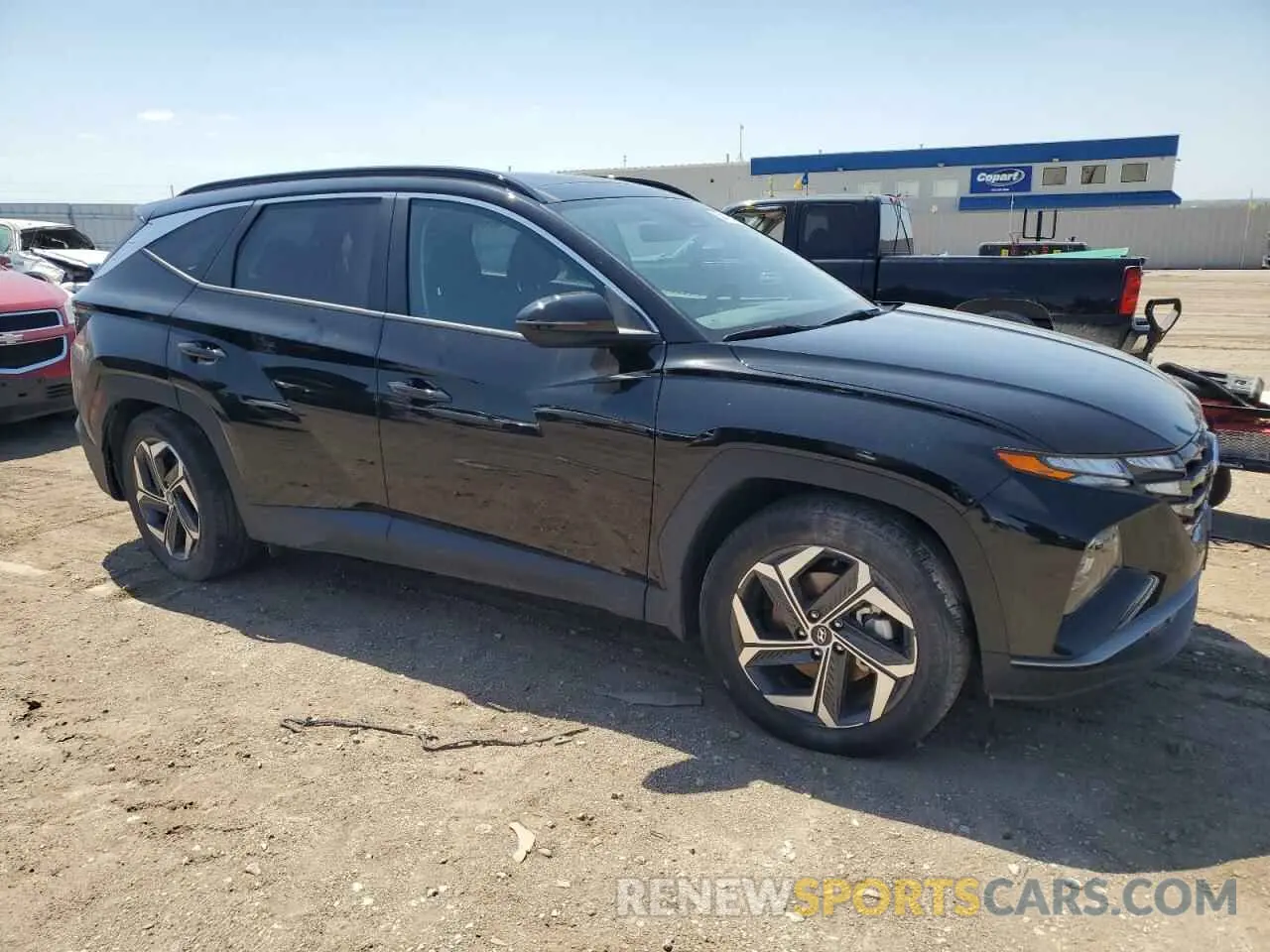 4 fotografías del automóvil dañado KM8JFCA14NU058331 HYUNDAI TUCSON 2022
