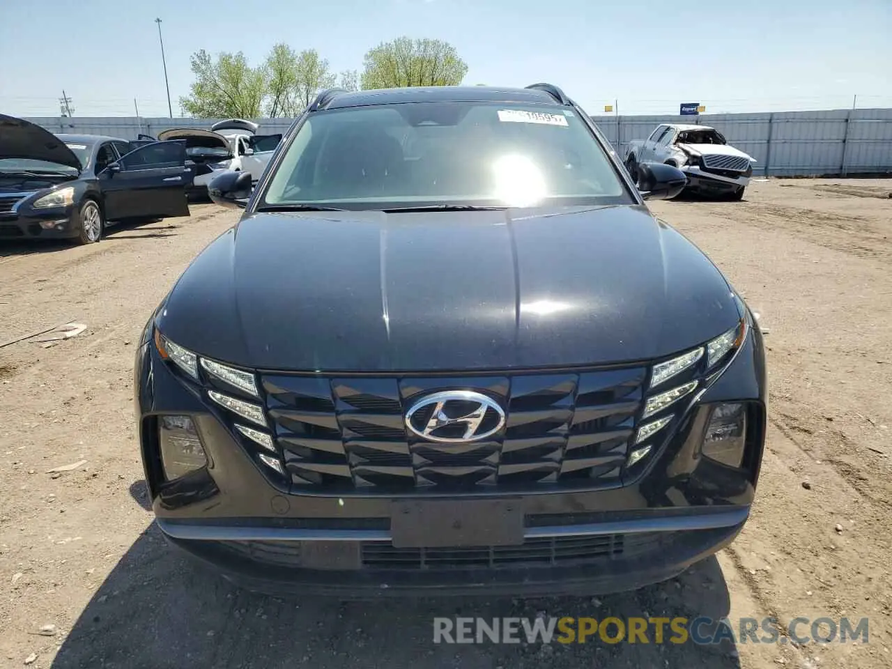 5 fotografías del automóvil dañado KM8JFCA14NU058331 HYUNDAI TUCSON 2022