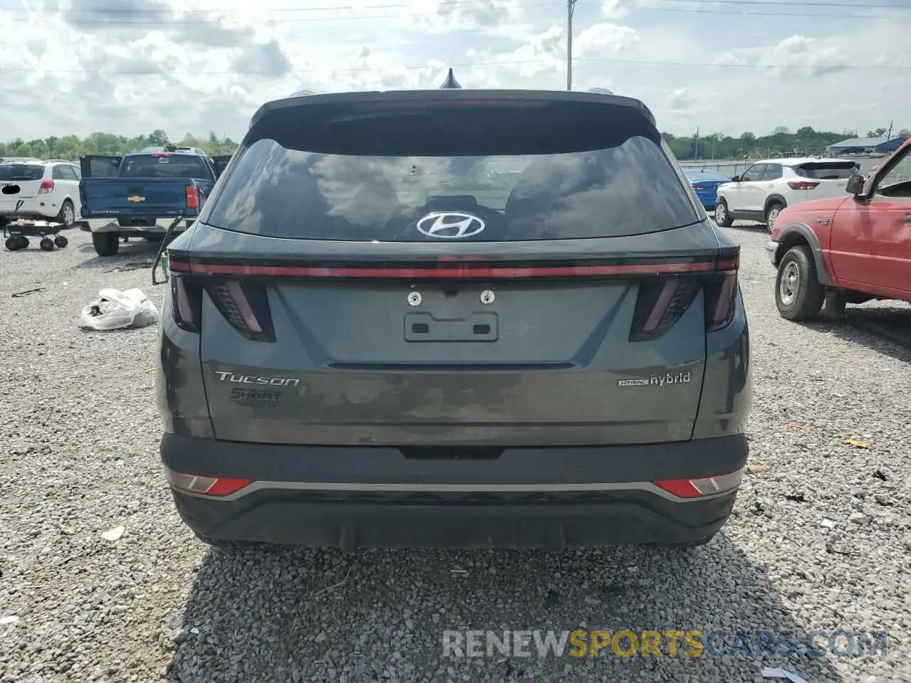 6 fotografías del automóvil dañado KM8JFCA15NU067510 HYUNDAI TUCSON 2022