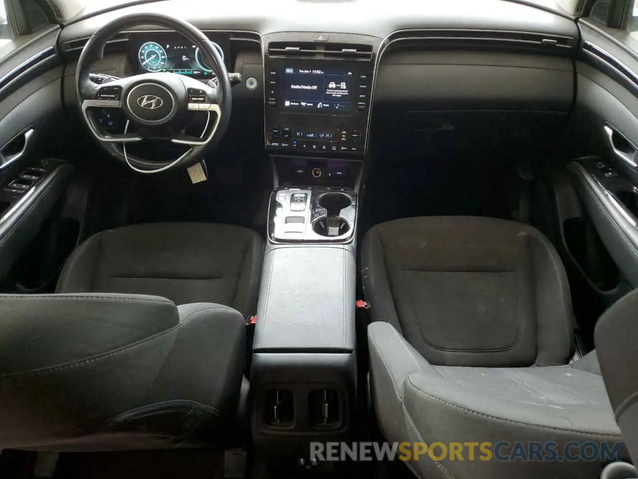 8 fotografías del automóvil dañado KM8JFCA17NU012055 HYUNDAI TUCSON 2022