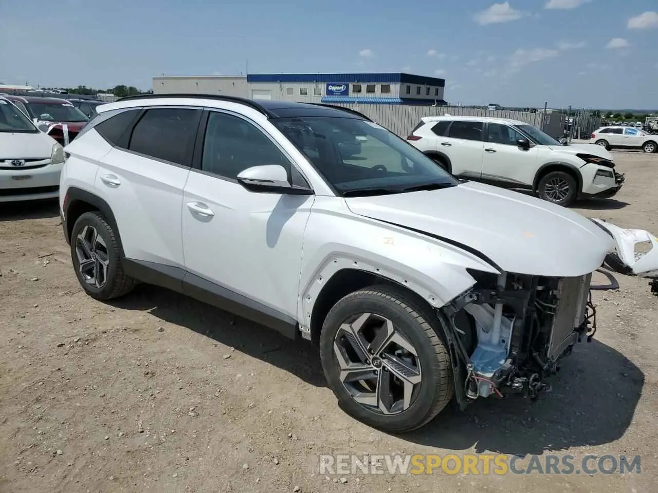 4 fotografías del automóvil dañado KM8JFCA17NU014047 HYUNDAI TUCSON 2022