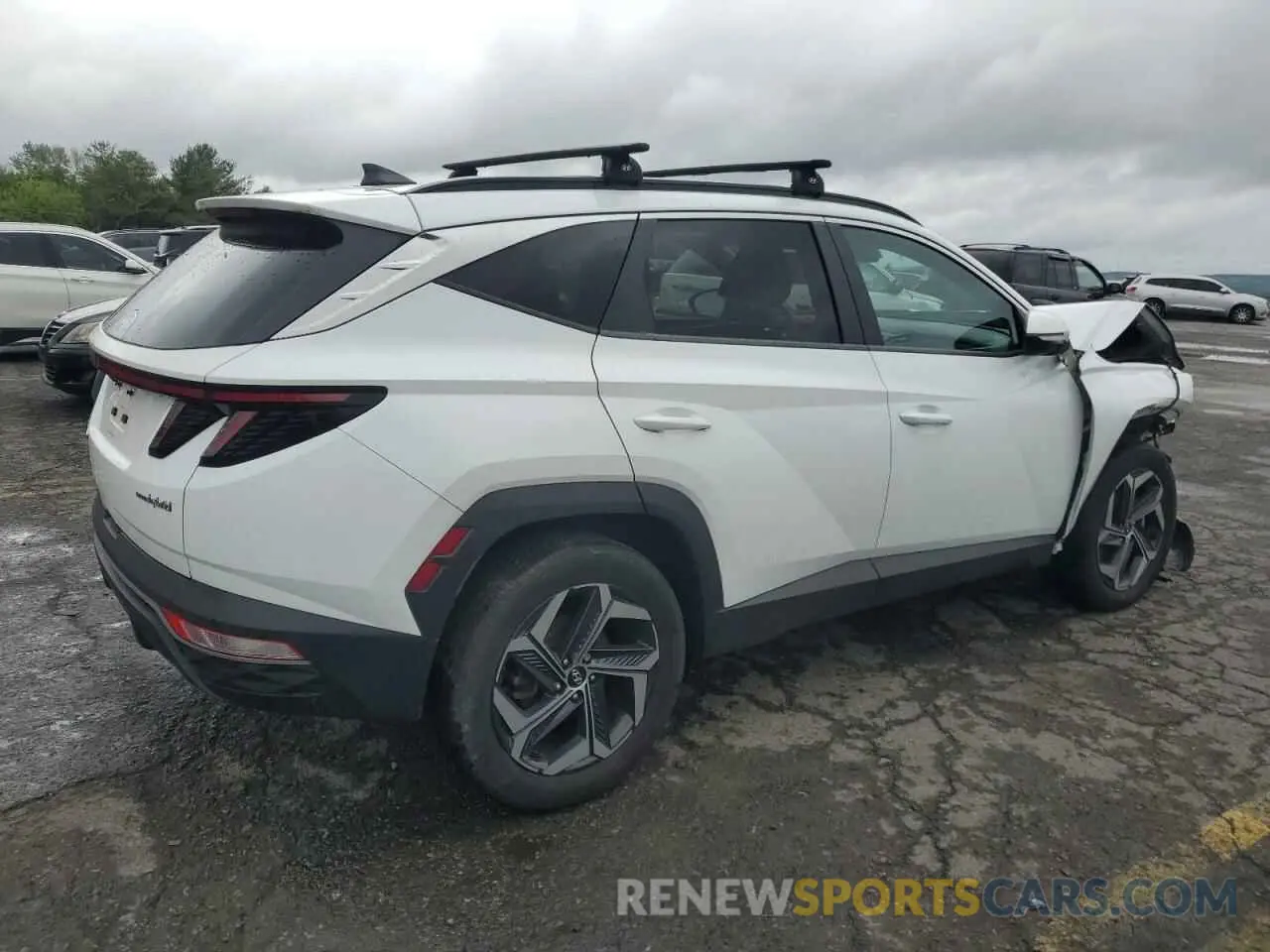 3 fotografías del automóvil dañado KM8JFCA19NU040696 HYUNDAI TUCSON 2022