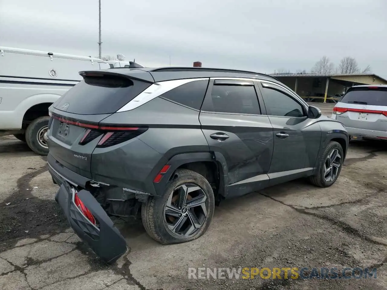 3 fotografías del automóvil dañado KM8JFCA1XNU039671 HYUNDAI TUCSON 2022