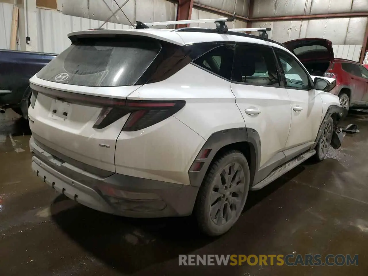 3 fotografías del automóvil dañado KM8JFCAE8NU107842 HYUNDAI TUCSON 2022