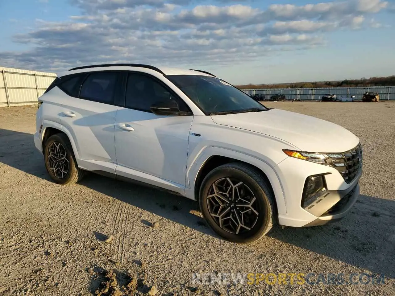 4 fotografías del automóvil dañado KM8JFCAE8NU162825 HYUNDAI TUCSON 2022