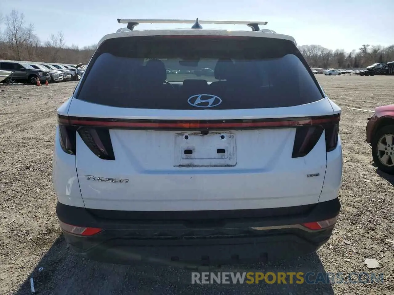 6 fotografías del automóvil dañado KM8JFCAEXNU110757 HYUNDAI TUCSON 2022