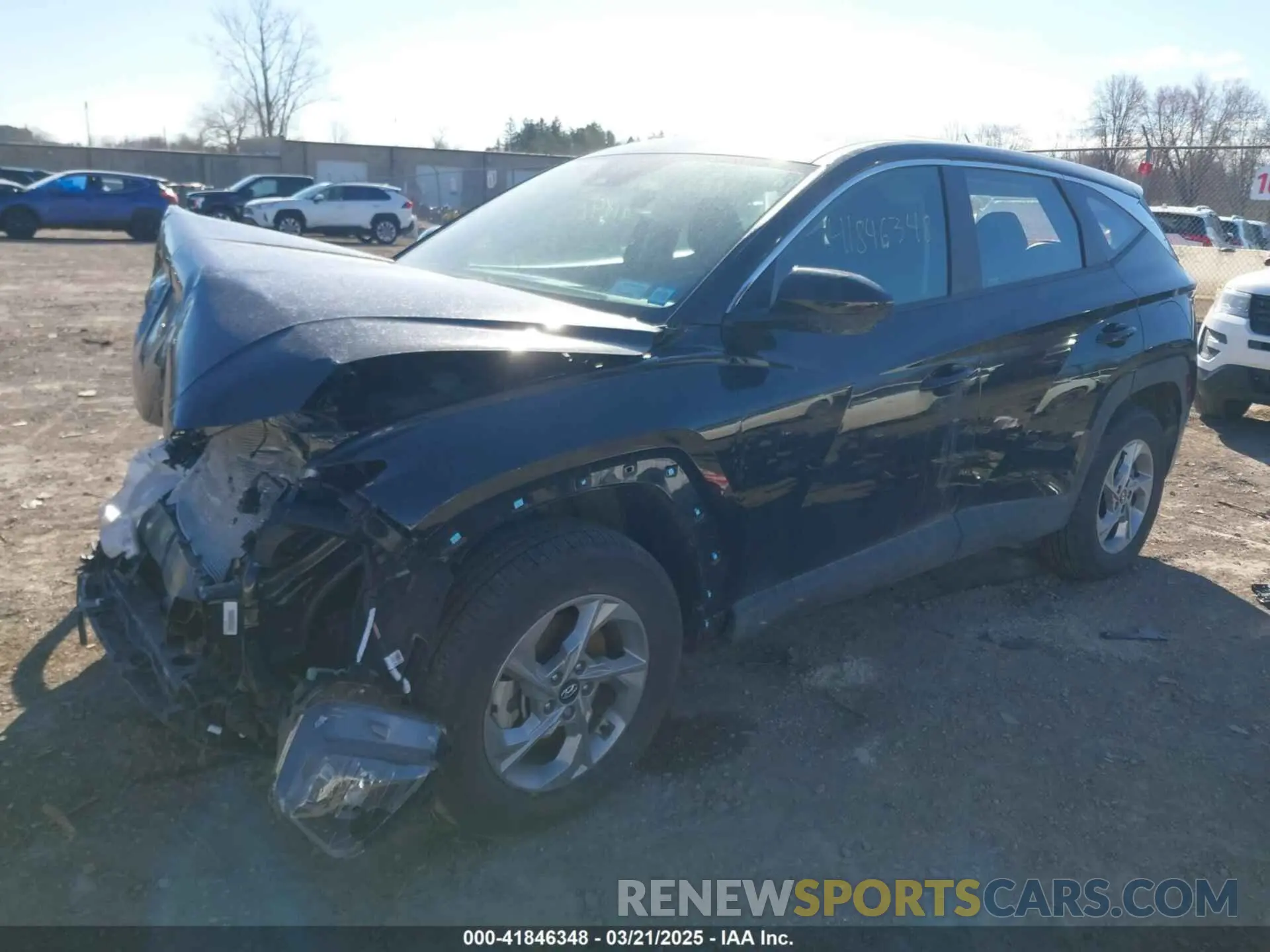 2 fotografías del automóvil dañado 5NMJACAE5PH183824 HYUNDAI TUCSON 2023