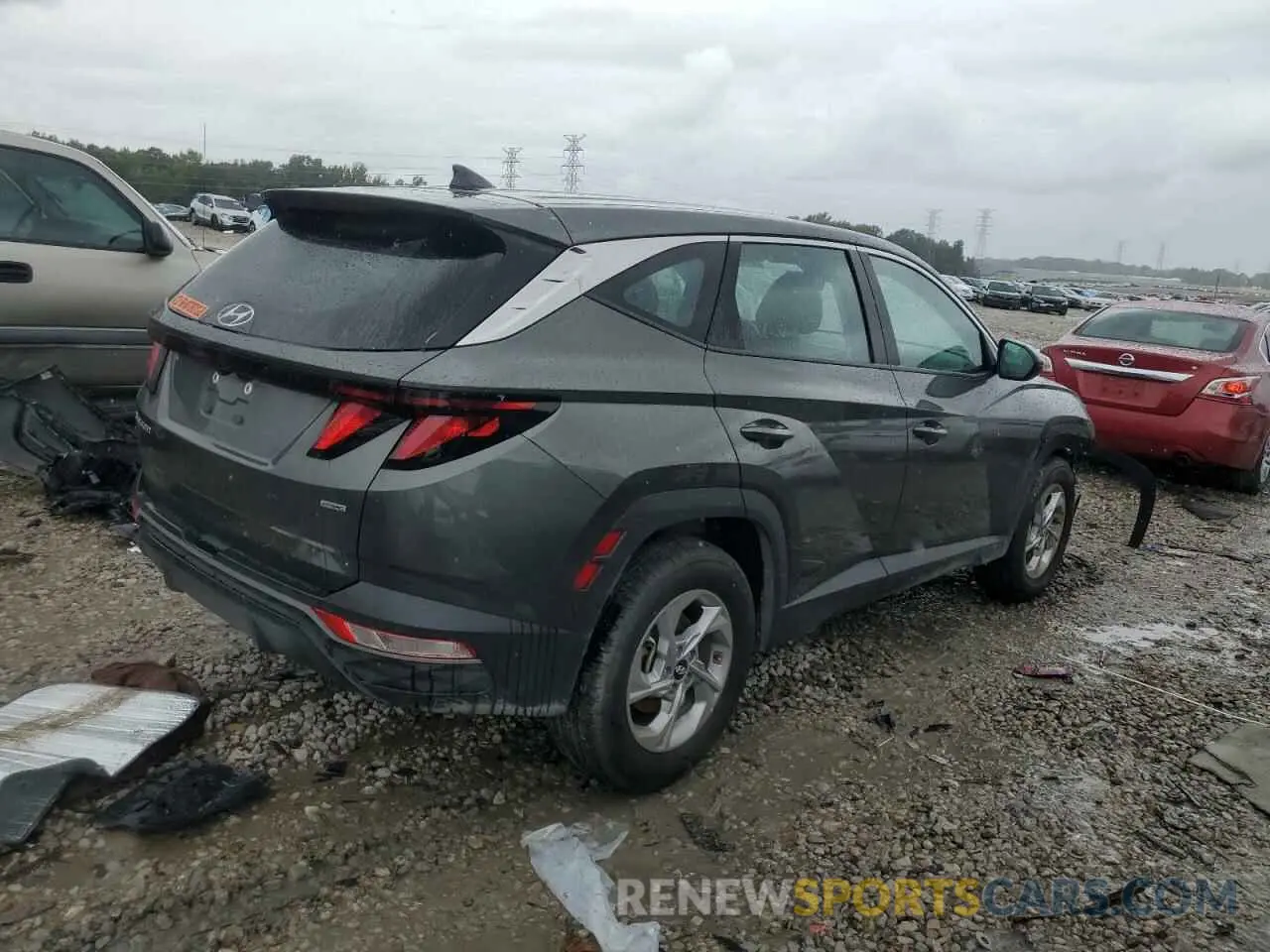 3 fotografías del automóvil dañado 5NMJACAE9PH247542 HYUNDAI TUCSON 2023