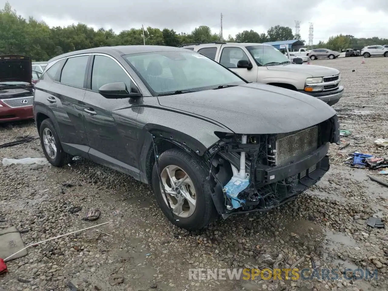 4 fotografías del automóvil dañado 5NMJACAE9PH247542 HYUNDAI TUCSON 2023