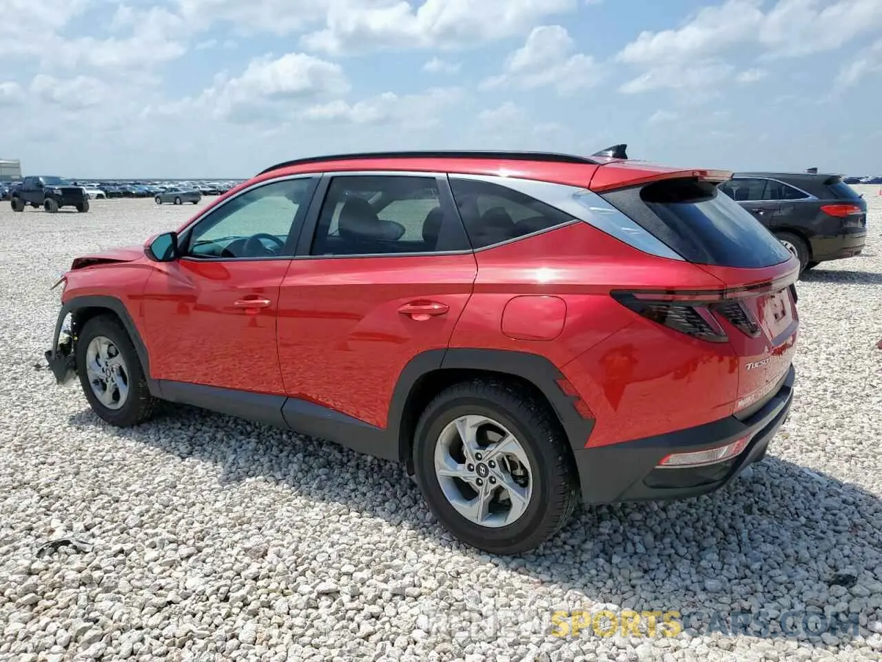 2 fotografías del automóvil dañado 5NMJB3AE1PH195773 HYUNDAI TUCSON 2023
