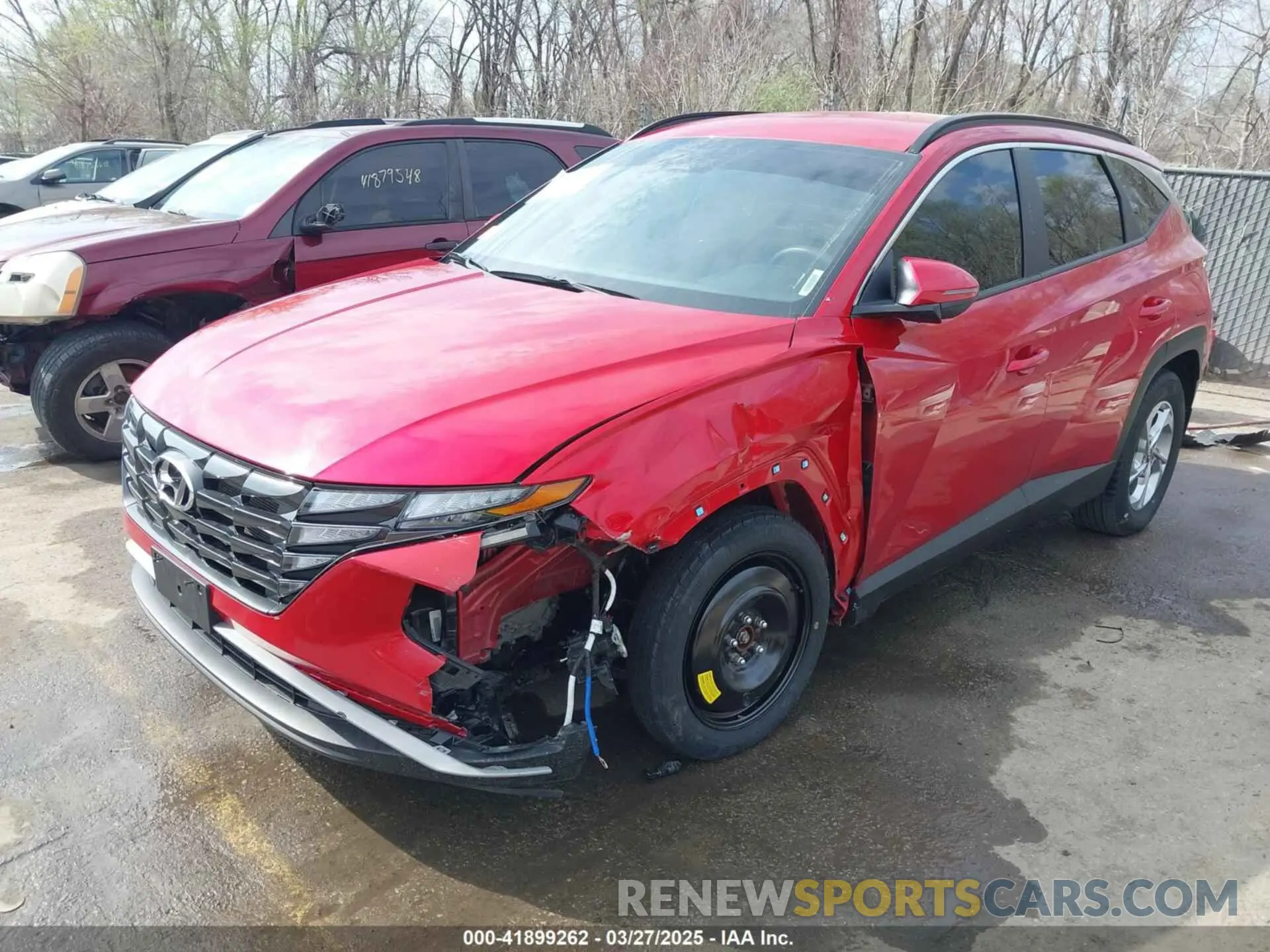 2 fotografías del automóvil dañado 5NMJB3AE1PH222647 HYUNDAI TUCSON 2023