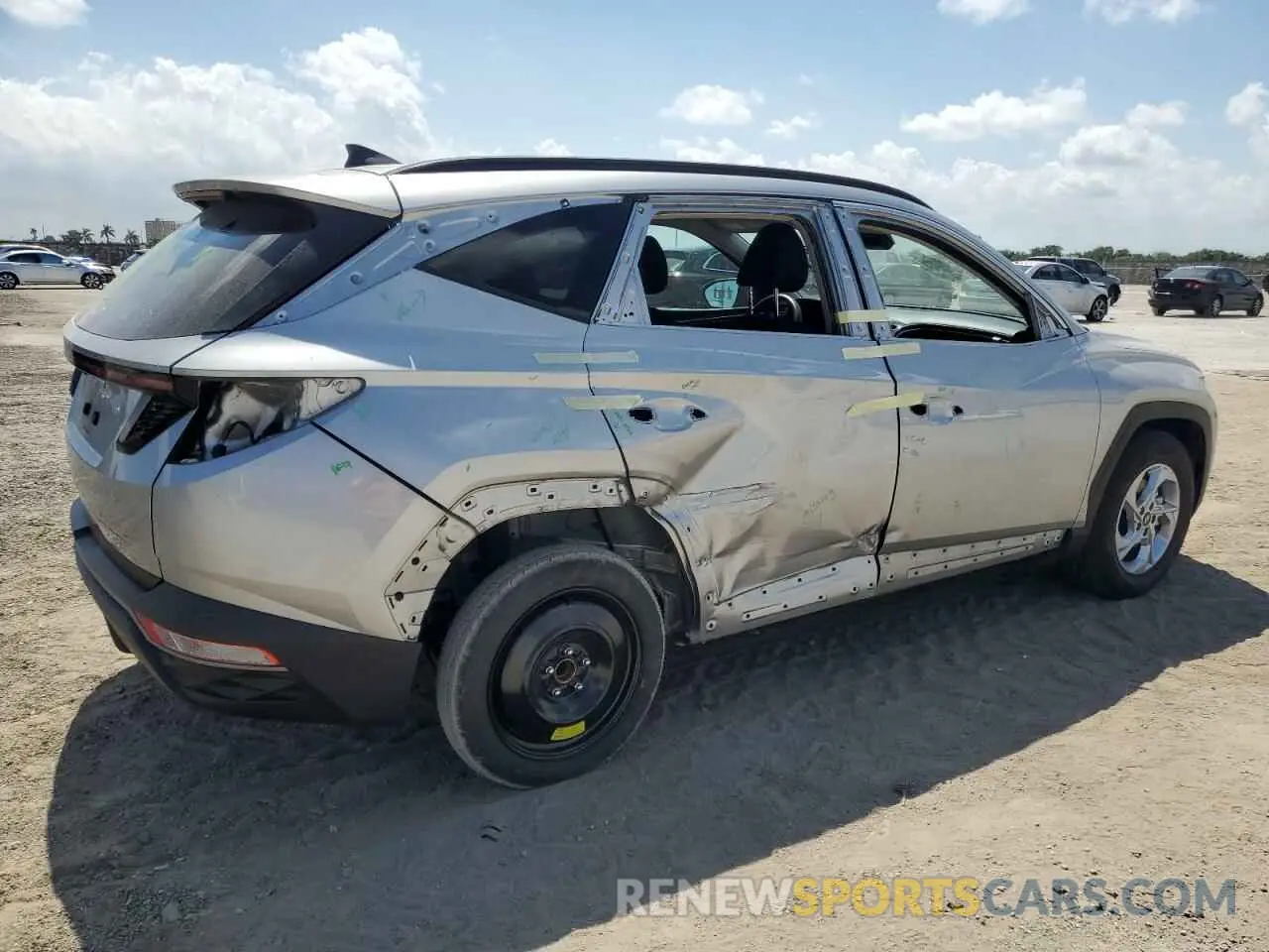 3 fotografías del automóvil dañado 5NMJB3AE1PH240887 HYUNDAI TUCSON 2023