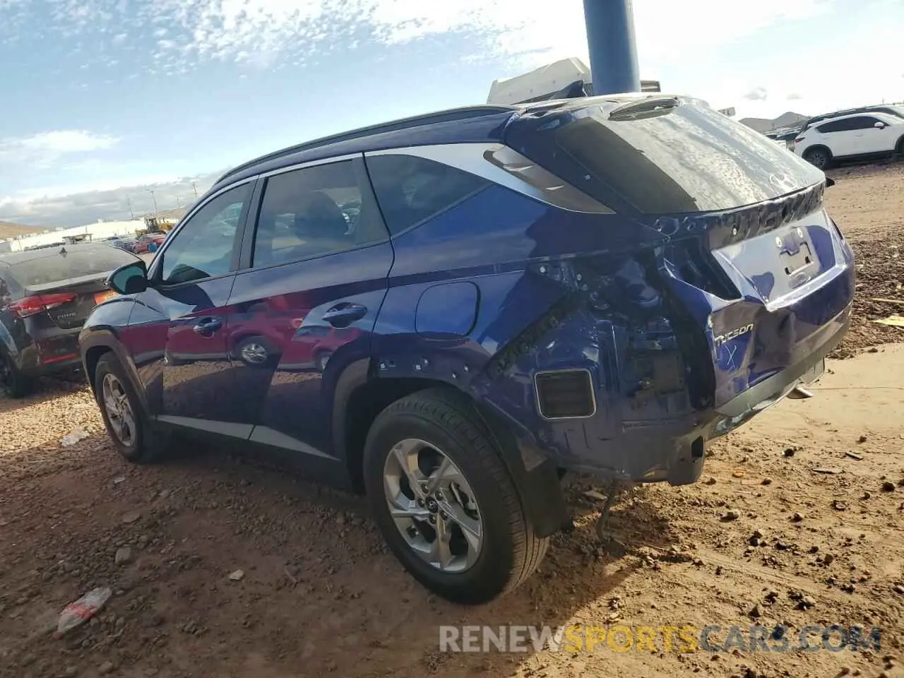 2 fotografías del automóvil dañado 5NMJB3AE3PH188159 HYUNDAI TUCSON 2023