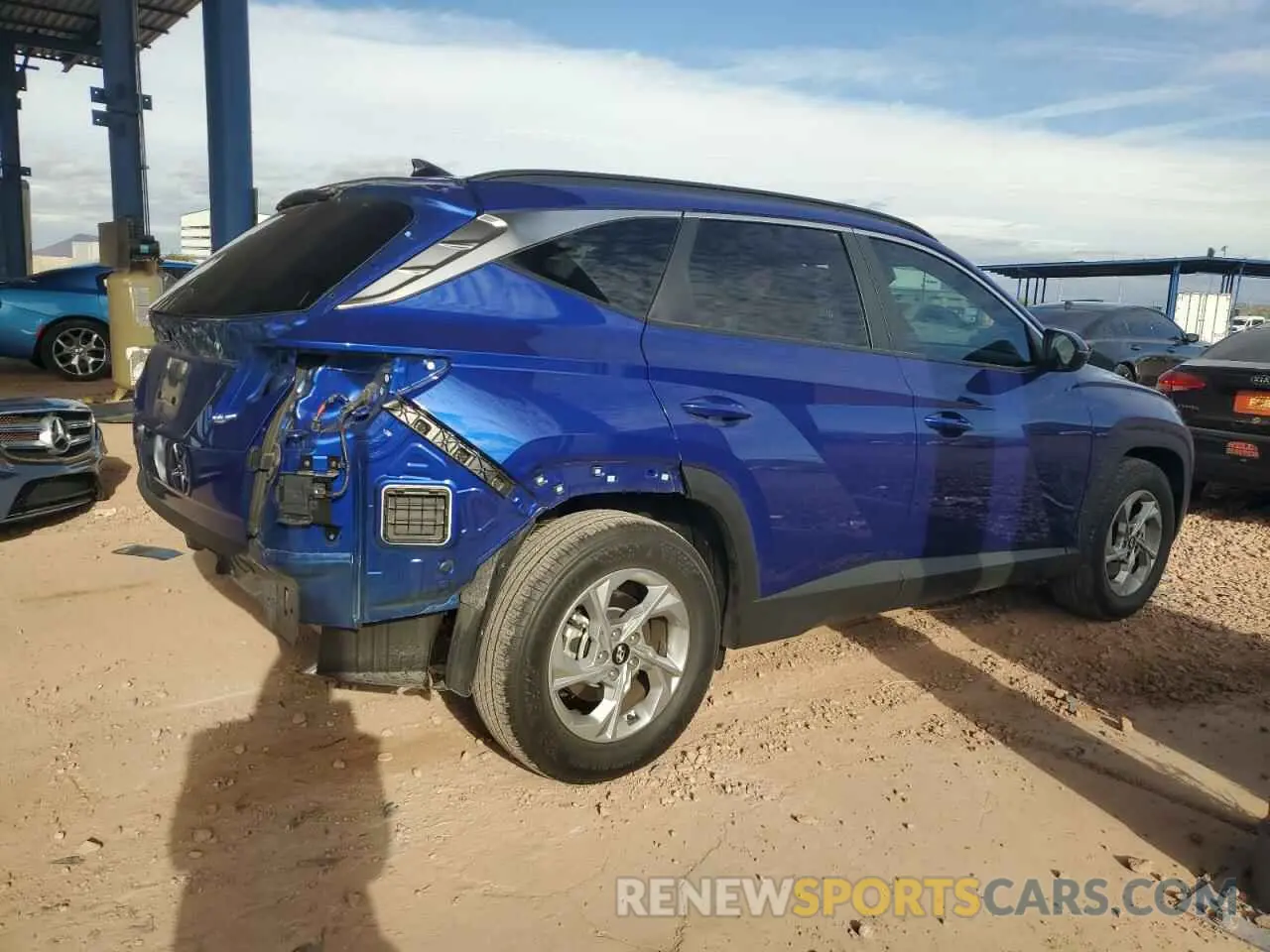 3 fotografías del automóvil dañado 5NMJB3AE3PH188159 HYUNDAI TUCSON 2023