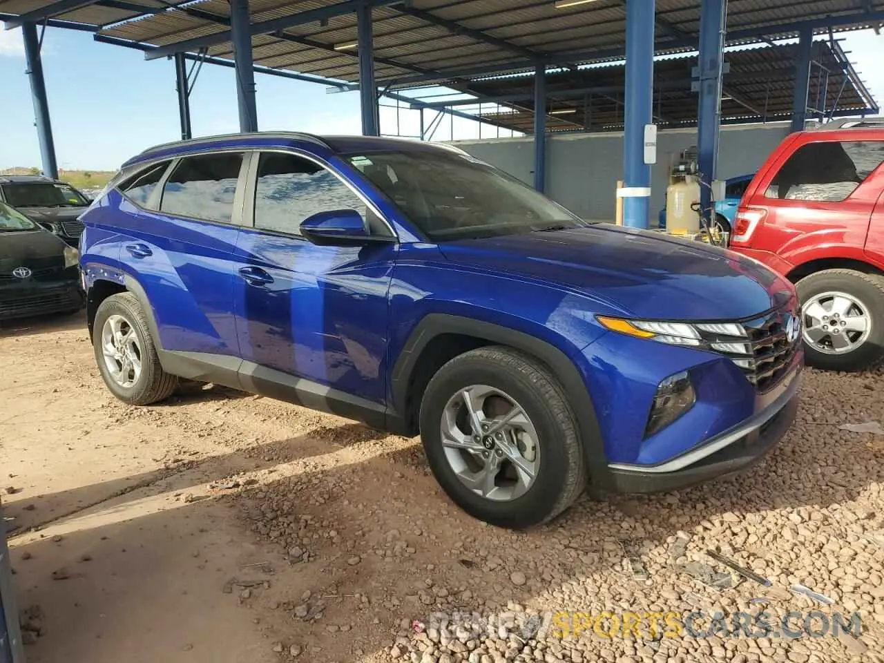4 fotografías del automóvil dañado 5NMJB3AE3PH188159 HYUNDAI TUCSON 2023