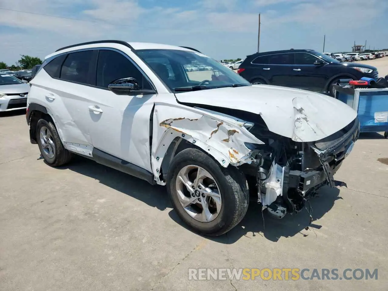 4 fotografías del automóvil dañado 5NMJB3AE5PH253903 HYUNDAI TUCSON 2023
