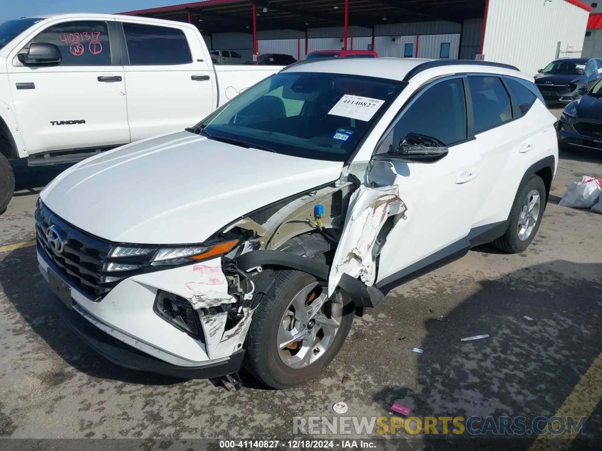 2 fotografías del automóvil dañado 5NMJB3AE7PH240148 HYUNDAI TUCSON 2023