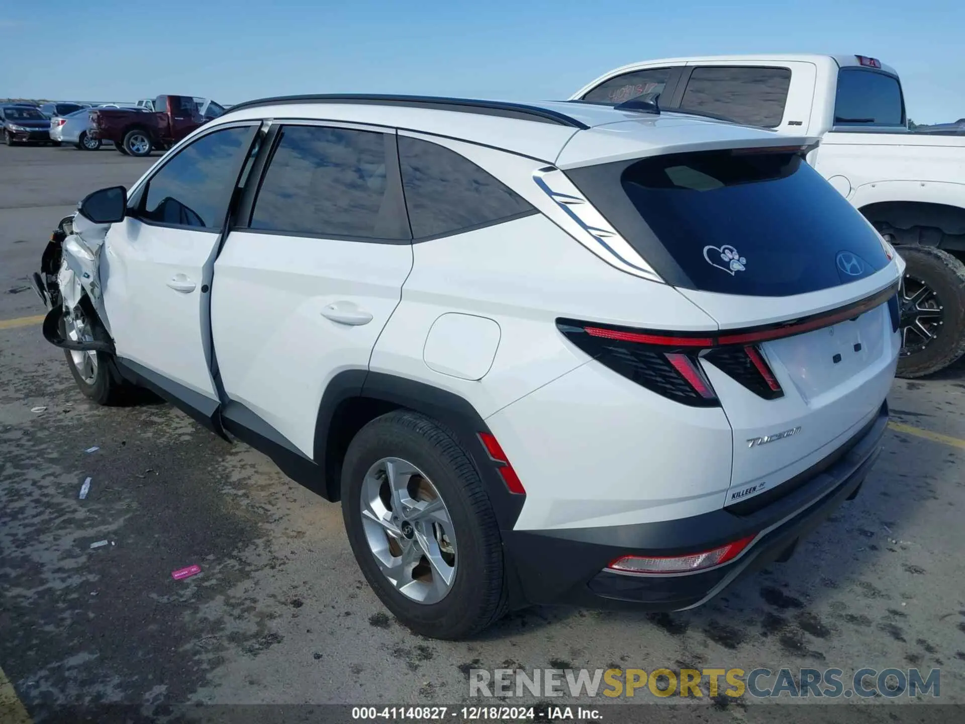 3 fotografías del automóvil dañado 5NMJB3AE7PH240148 HYUNDAI TUCSON 2023