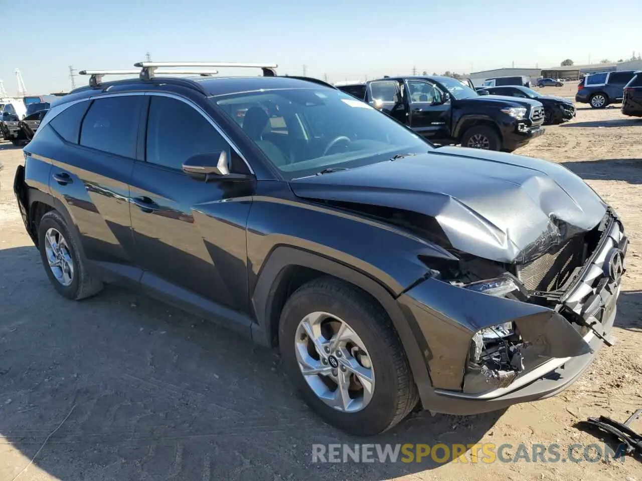 4 fotografías del automóvil dañado 5NMJB3AE8PH173592 HYUNDAI TUCSON 2023