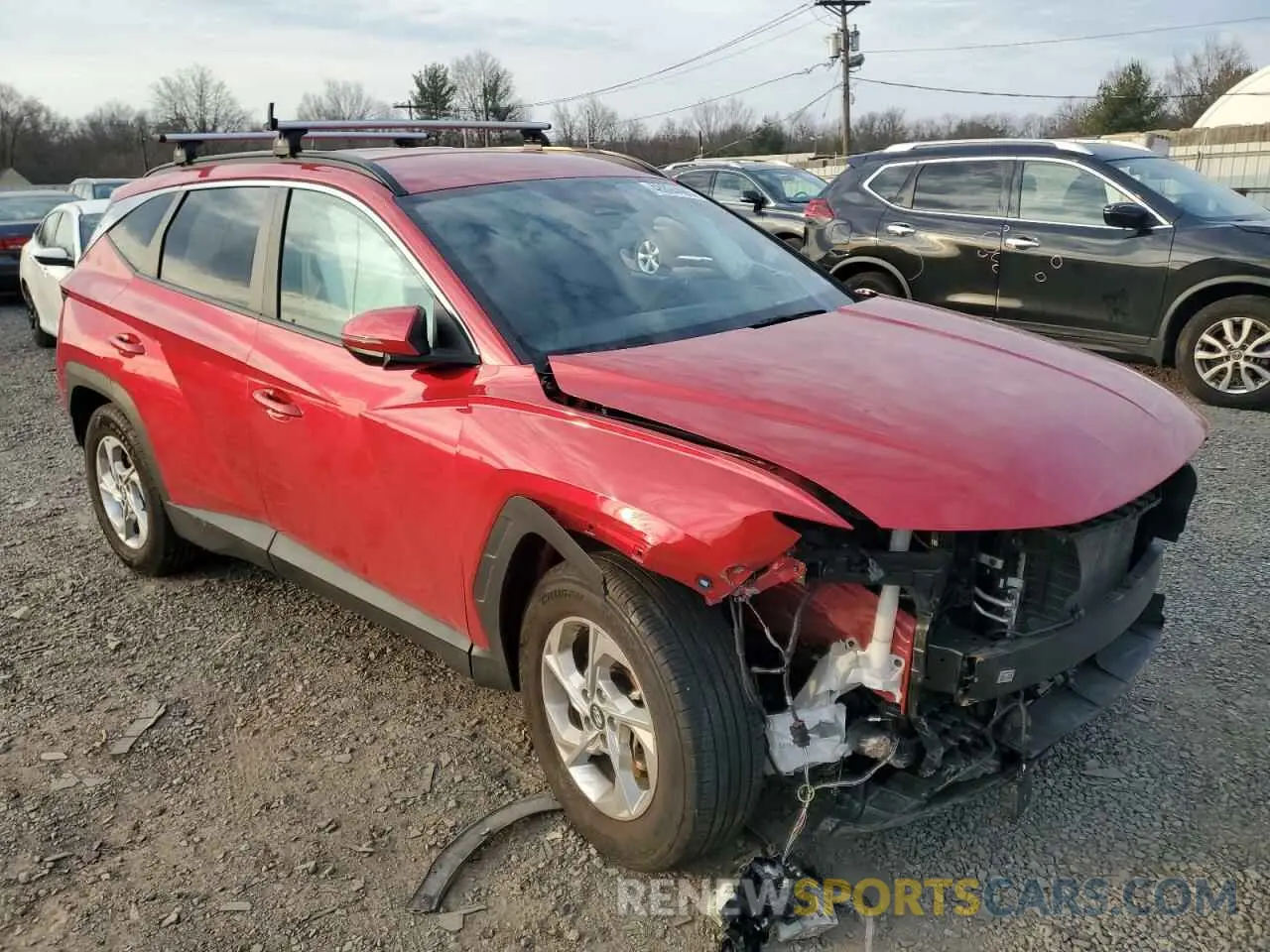 4 fotografías del automóvil dañado 5NMJB3AE9PH221519 HYUNDAI TUCSON 2023