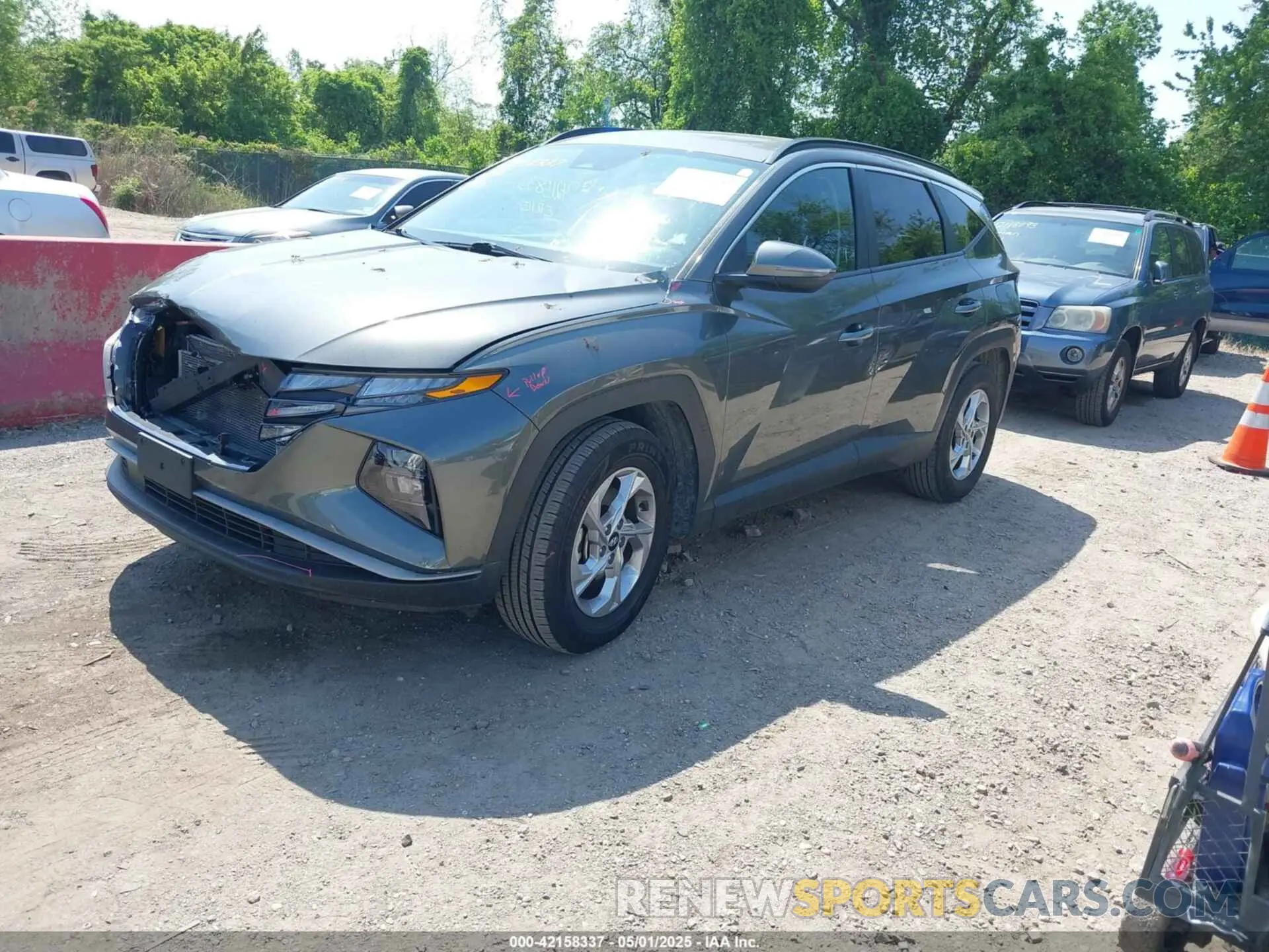 2 fotografías del automóvil dañado 5NMJB3AEXPH203336 HYUNDAI TUCSON 2023