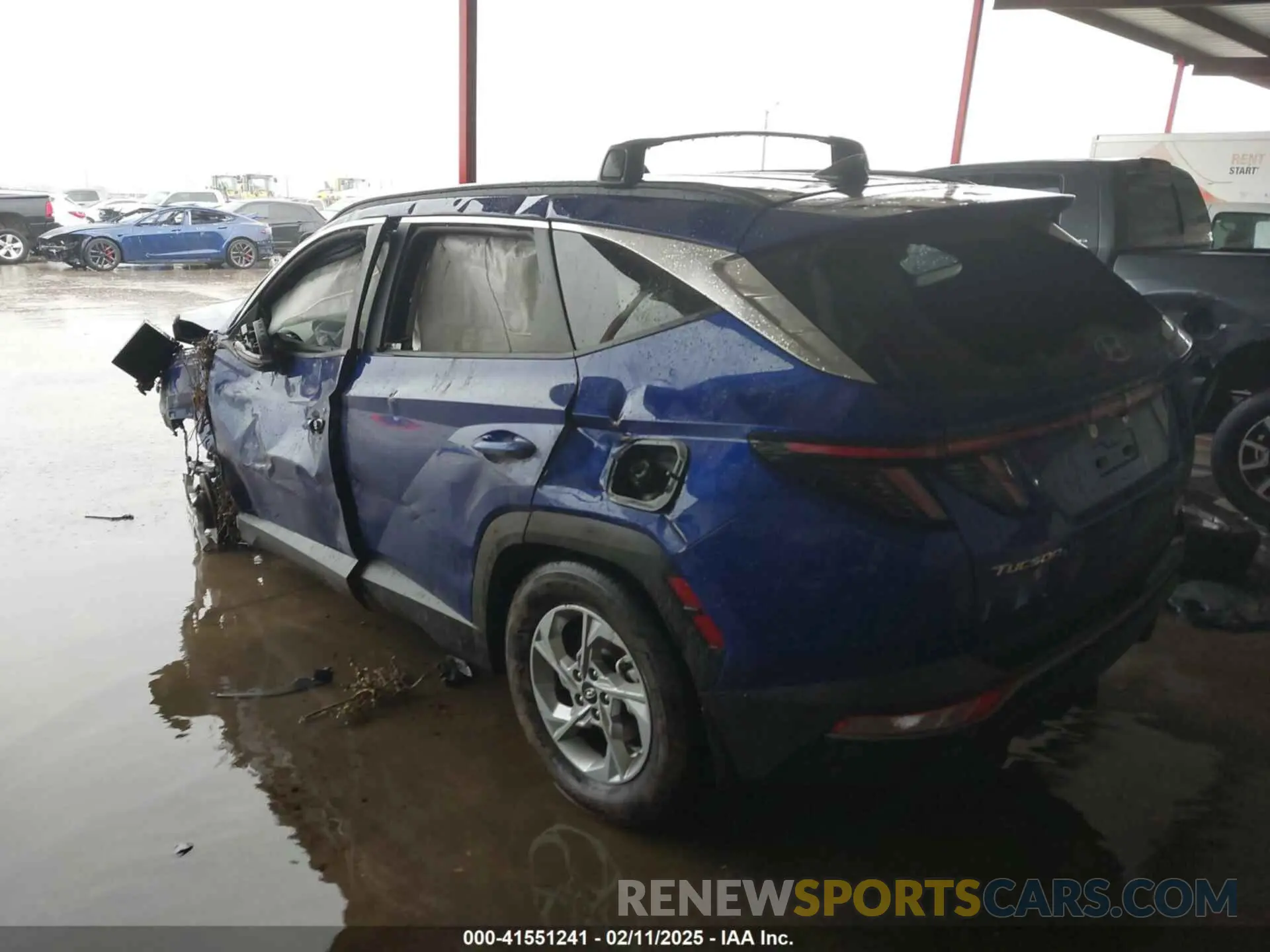 3 fotografías del automóvil dañado 5NMJBCAE1PH293069 HYUNDAI TUCSON 2023