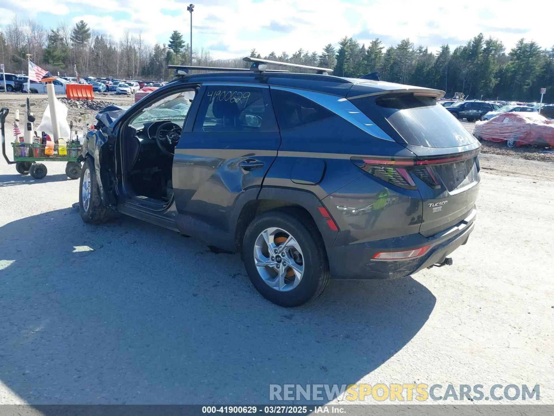 3 fotografías del automóvil dañado 5NMJBCAE4PH175176 HYUNDAI TUCSON 2023