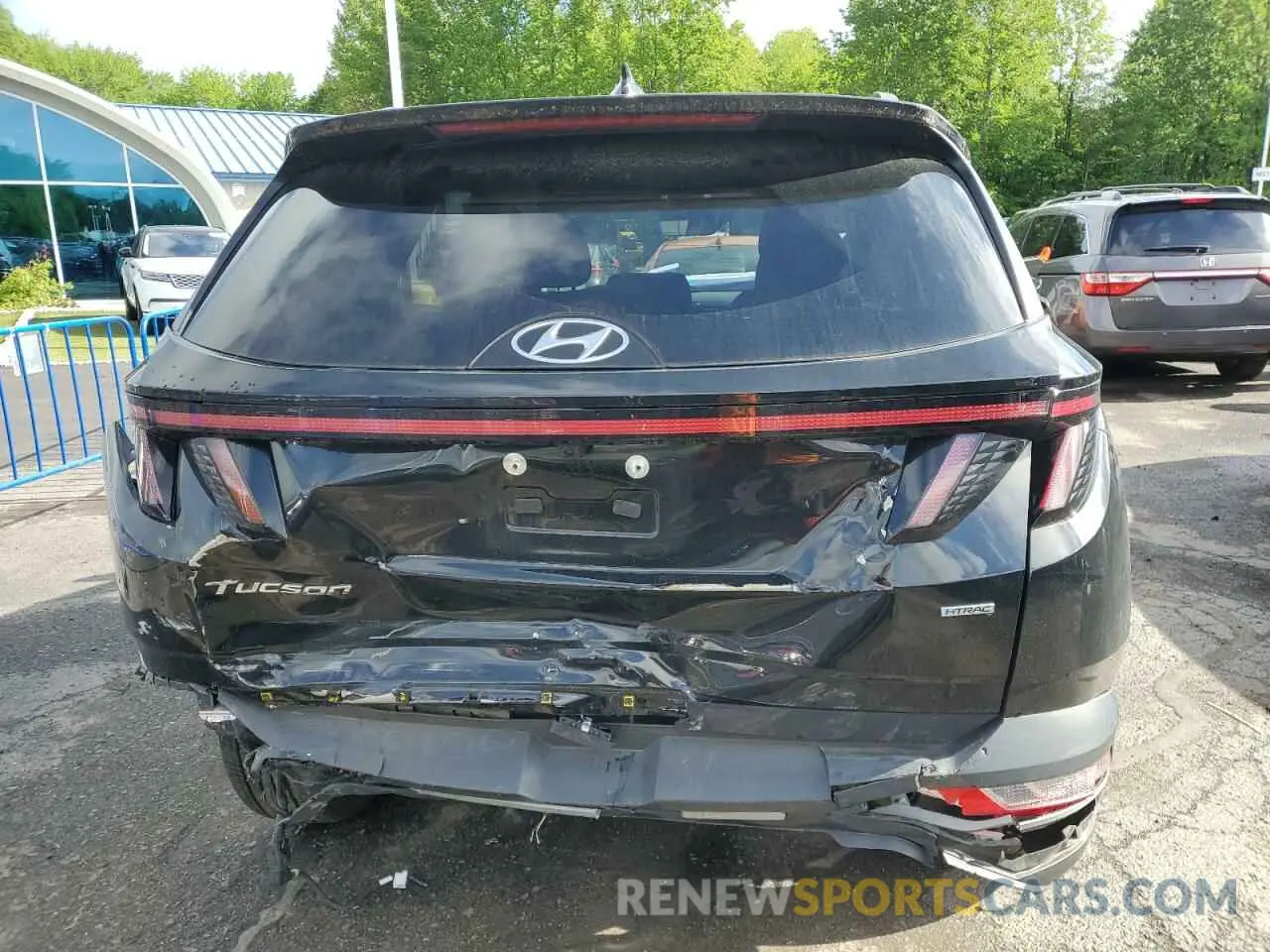 6 fotografías del automóvil dañado 5NMJBCAE5PH232002 HYUNDAI TUCSON 2023