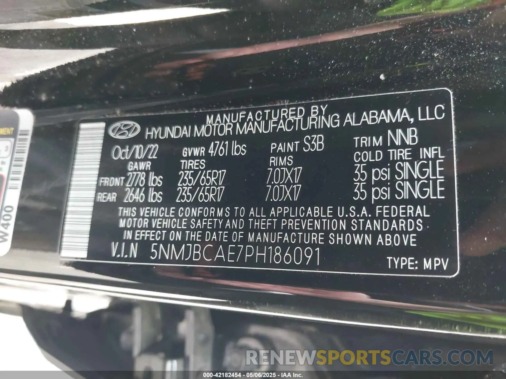 9 fotografías del automóvil dañado 5NMJBCAE7PH186091 HYUNDAI TUCSON 2023