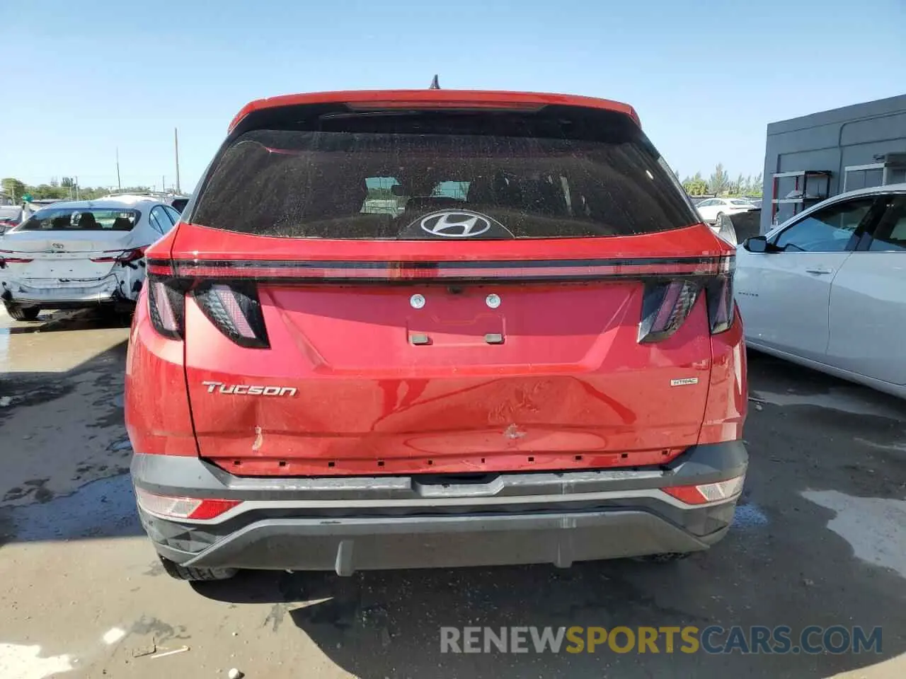 6 fotografías del automóvil dañado 5NMJBCAEXPH190037 HYUNDAI TUCSON 2023