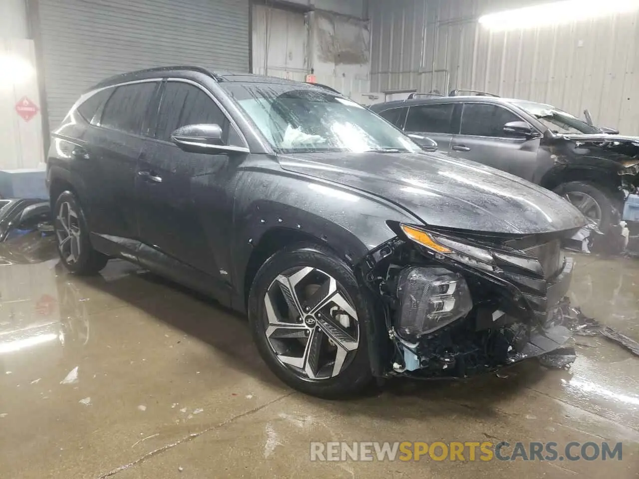 4 fotografías del automóvil dañado 5NMJE3AE3PH177346 HYUNDAI TUCSON 2023