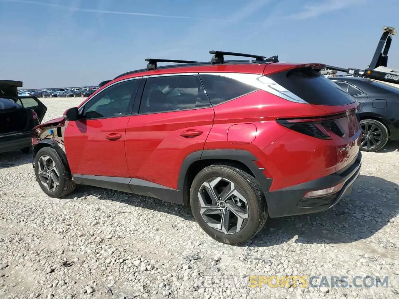 2 fotografías del automóvil dañado 5NMJE3AE3PH277303 HYUNDAI TUCSON 2023