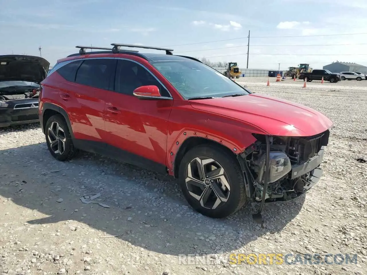 4 fotografías del automóvil dañado 5NMJE3AE3PH277303 HYUNDAI TUCSON 2023
