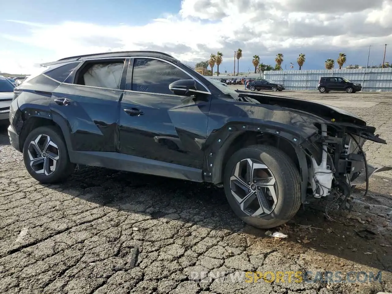 4 fotografías del automóvil dañado 5NMJE3AE5PH235313 HYUNDAI TUCSON 2023