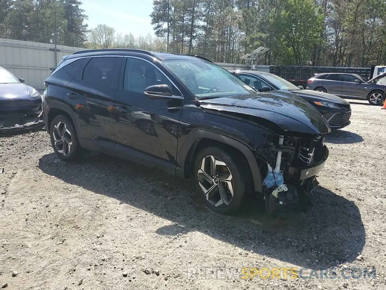 4 fotografías del automóvil dañado 5NMJE3AE9PH244175 HYUNDAI TUCSON 2023