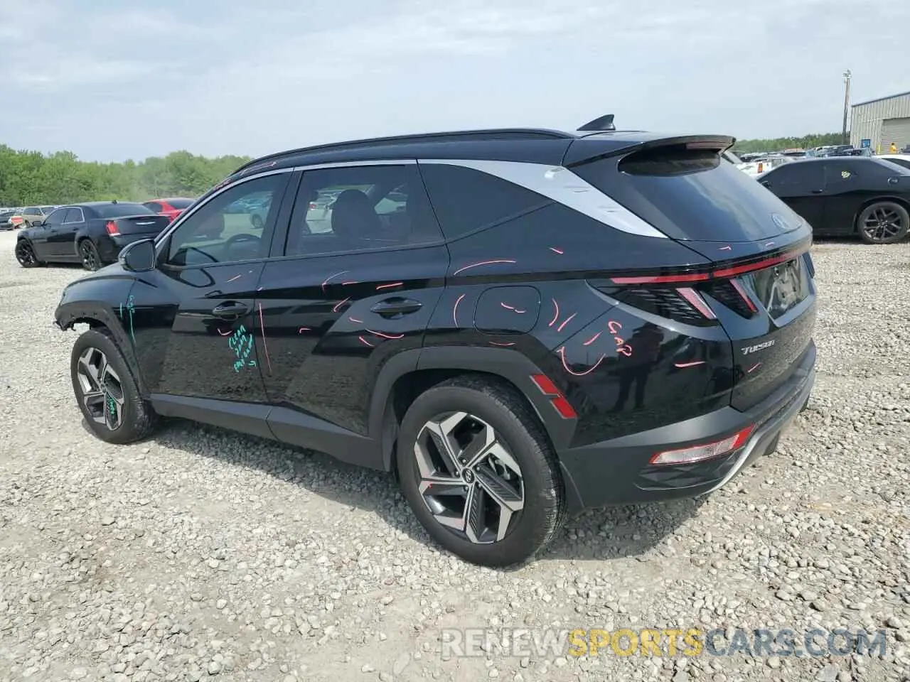 2 fotografías del automóvil dañado 5NMJE3AE9PH279105 HYUNDAI TUCSON 2023