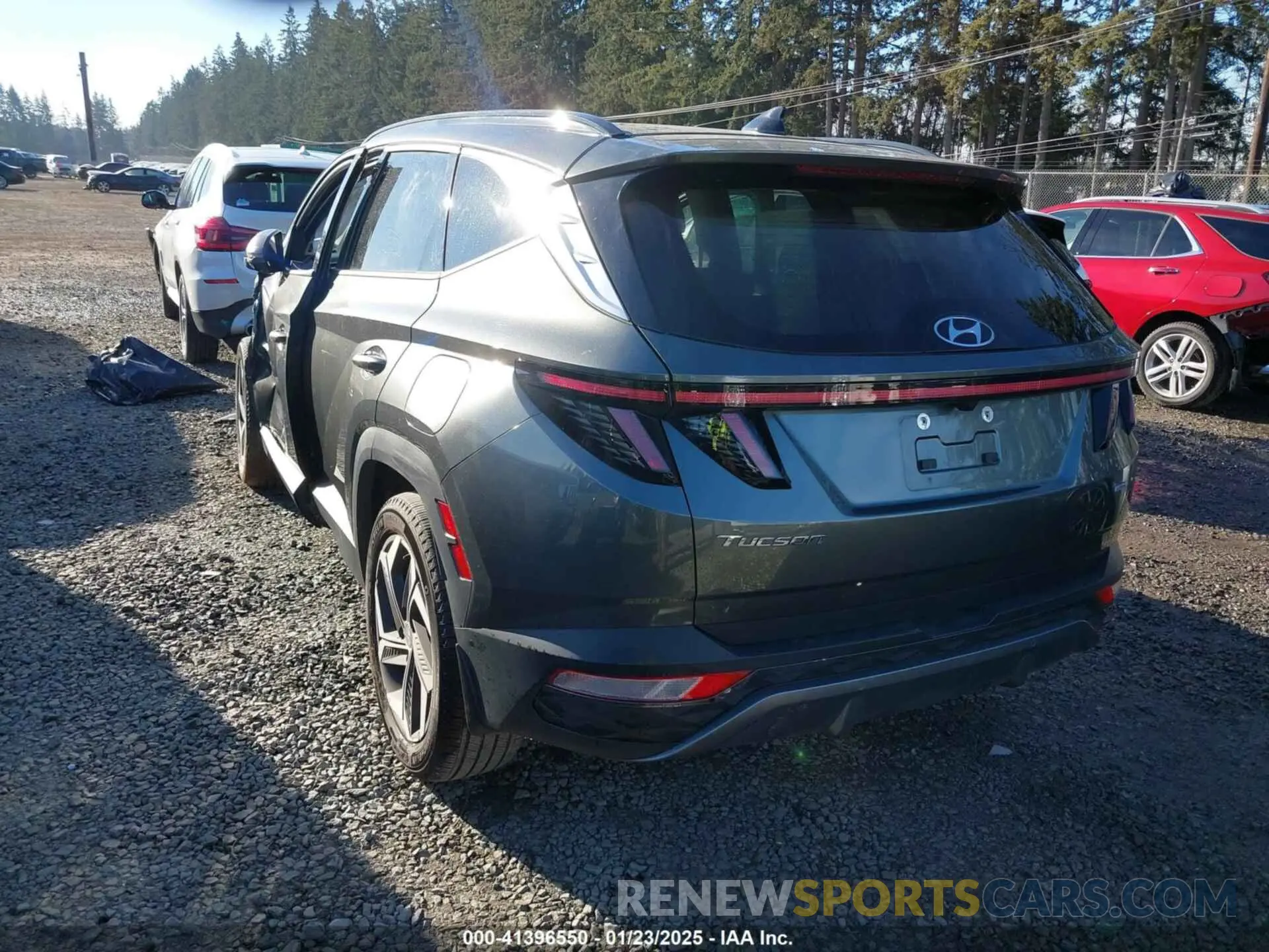 3 fotografías del automóvil dañado 5NMJECAE2PH212376 HYUNDAI TUCSON 2023