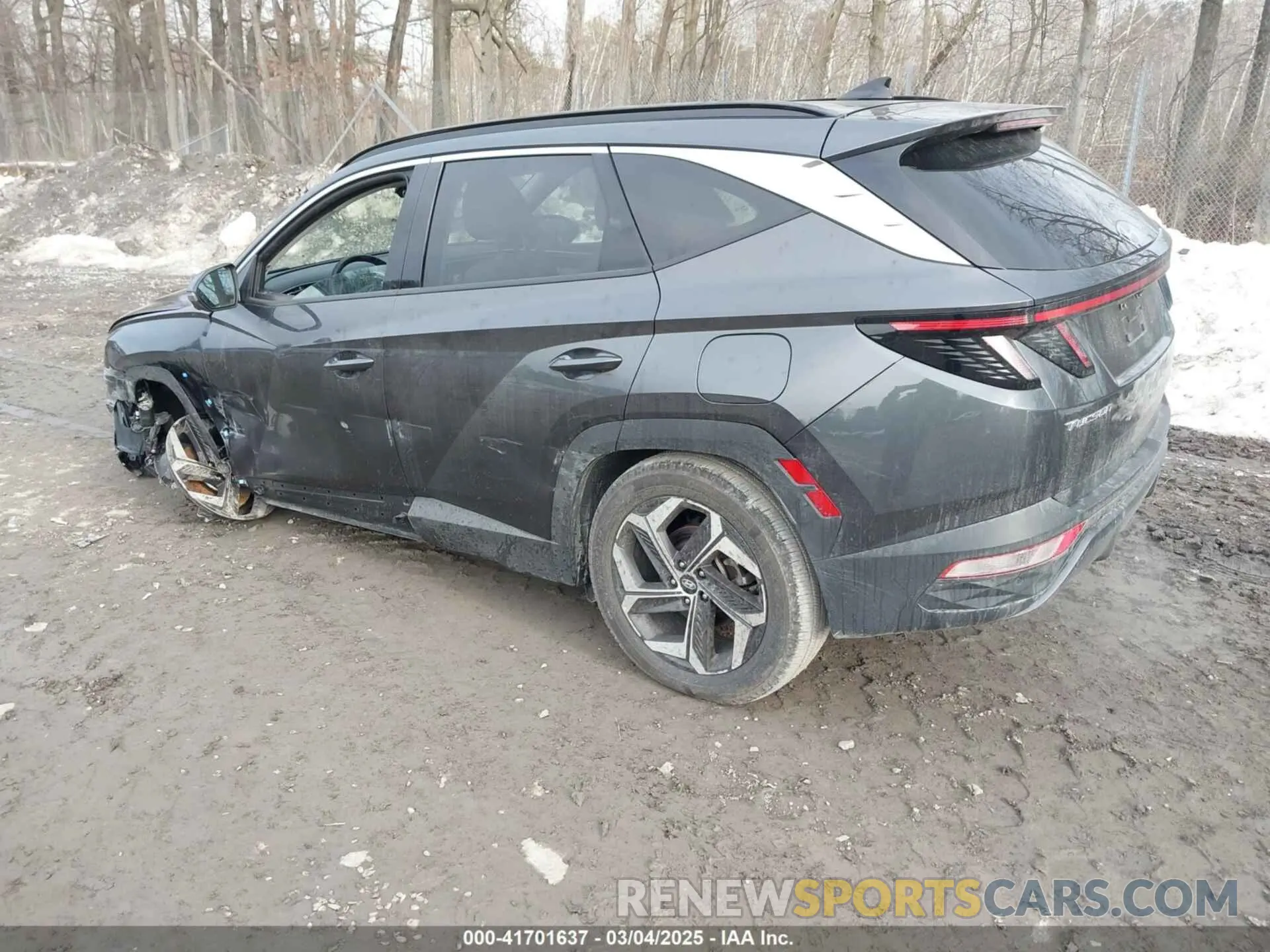 3 fotografías del automóvil dañado 5NMJECAE2PH280709 HYUNDAI TUCSON 2023