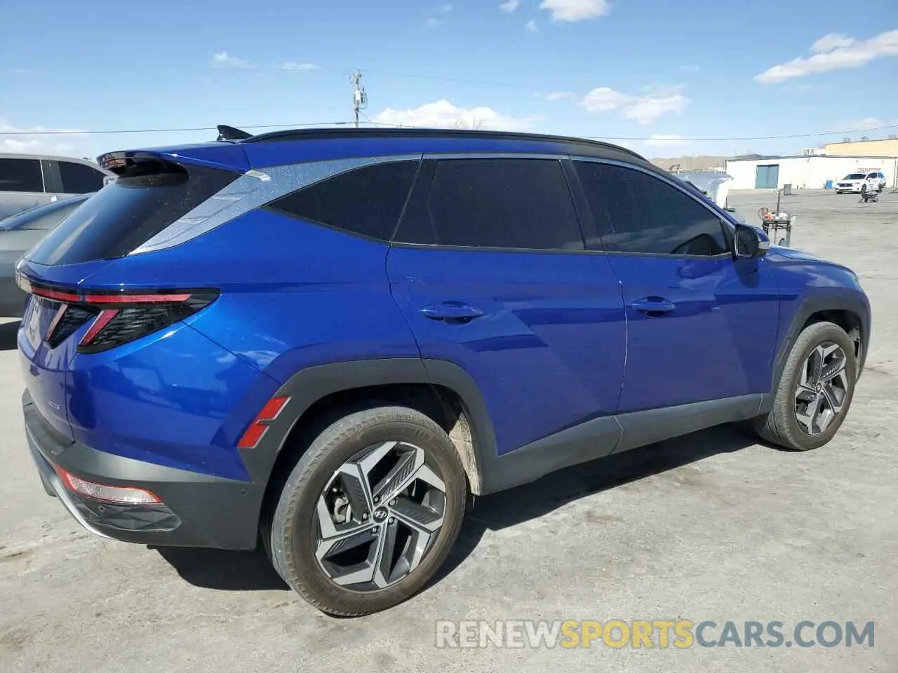 3 fotografías del automóvil dañado 5NMJECAE4PH225971 HYUNDAI TUCSON 2023