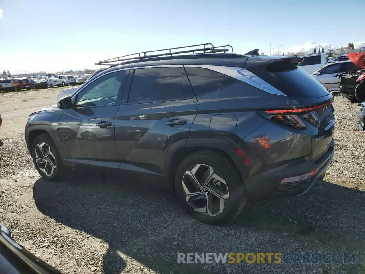 2 fotografías del automóvil dañado 5NMJECAE4PH241507 HYUNDAI TUCSON 2023