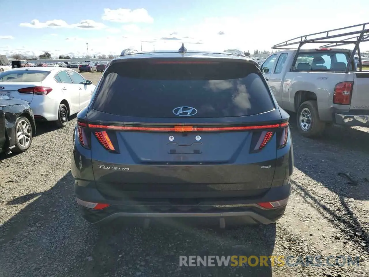 6 fotografías del automóvil dañado 5NMJECAE4PH241507 HYUNDAI TUCSON 2023