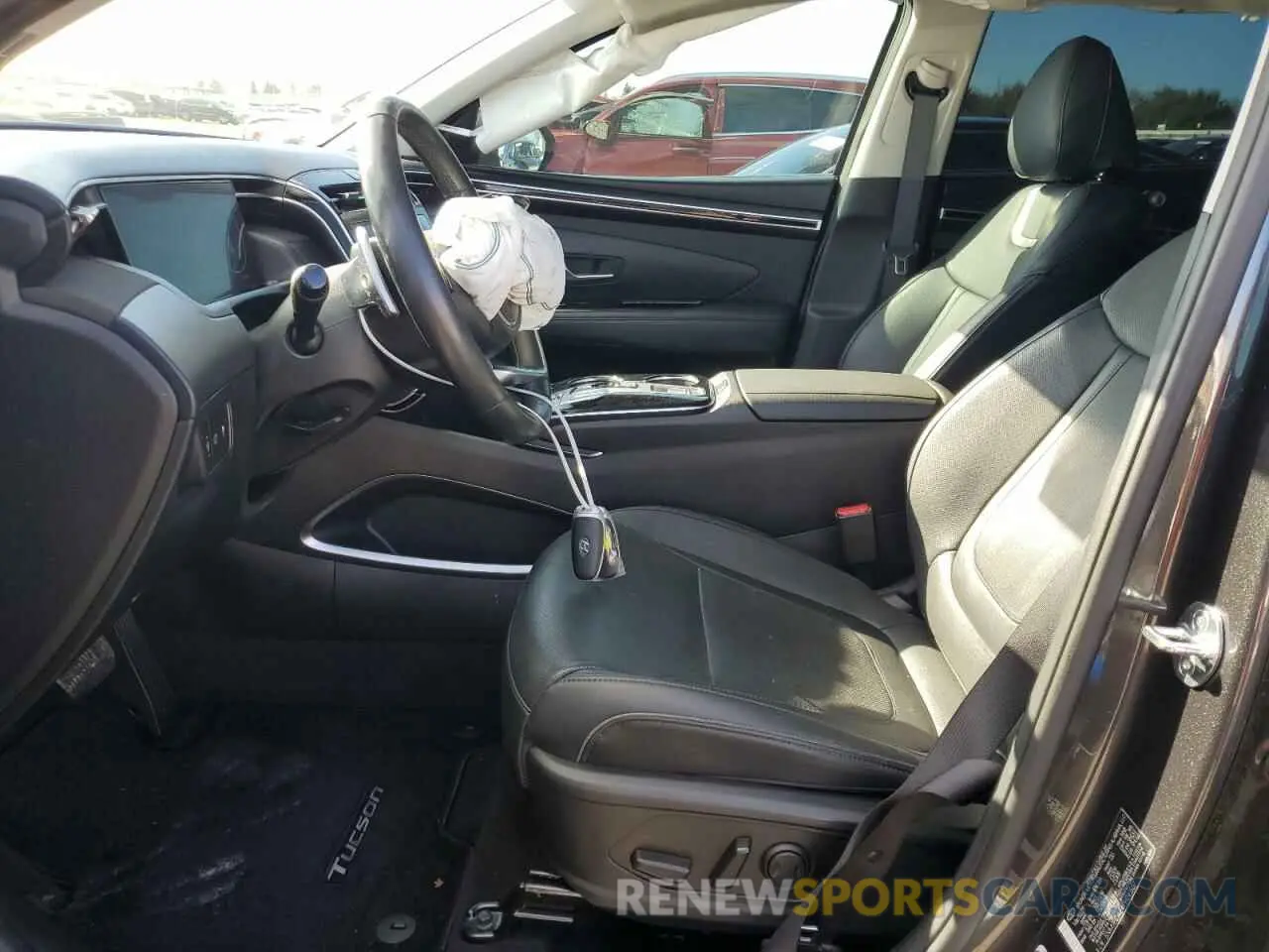 7 fotografías del automóvil dañado 5NMJECAE4PH241507 HYUNDAI TUCSON 2023