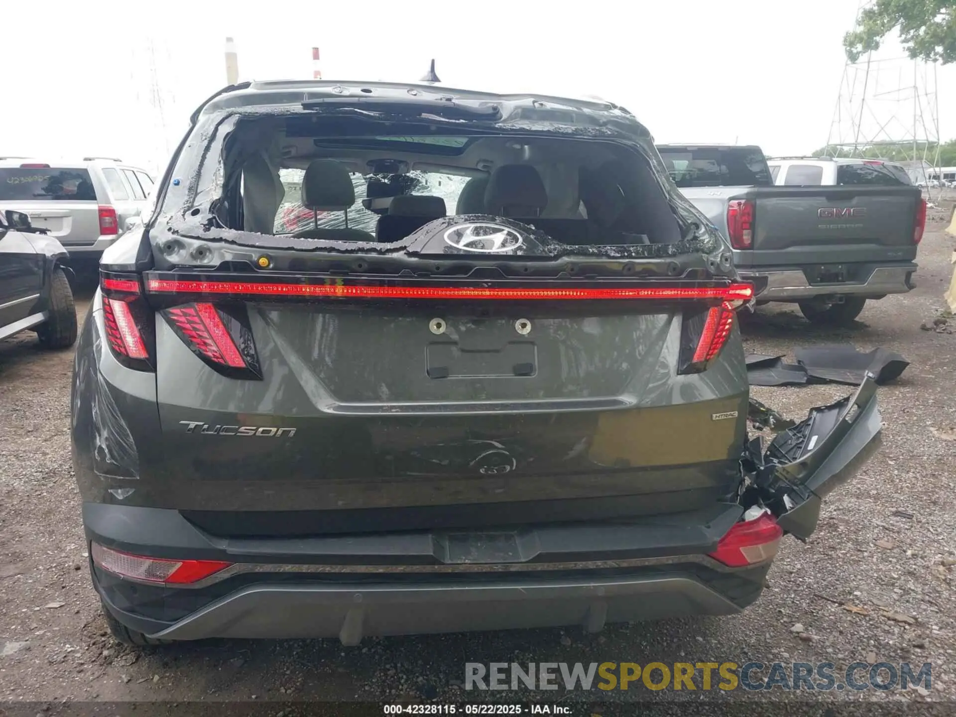 17 fotografías del automóvil dañado 5NMJECAE5PH195525 HYUNDAI TUCSON 2023