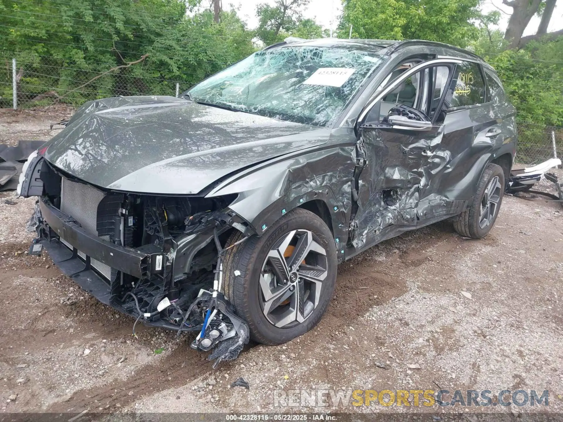 2 fotografías del automóvil dañado 5NMJECAE5PH195525 HYUNDAI TUCSON 2023