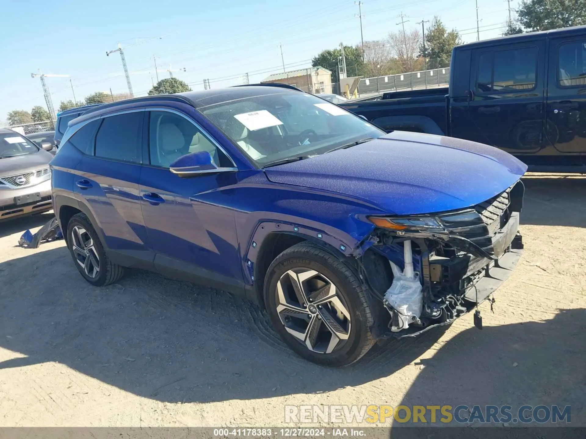 1 fotografías del automóvil dañado 5NMJECAE5PH206314 HYUNDAI TUCSON 2023