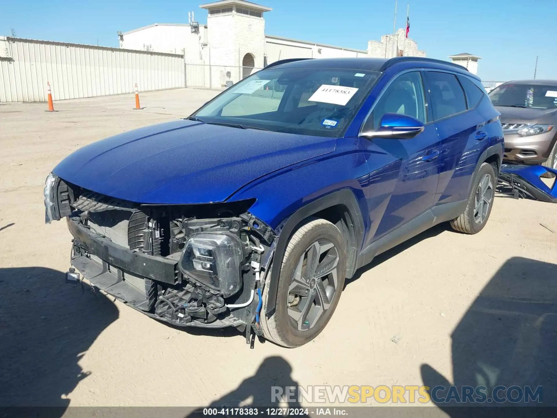 2 fotografías del automóvil dañado 5NMJECAE5PH206314 HYUNDAI TUCSON 2023