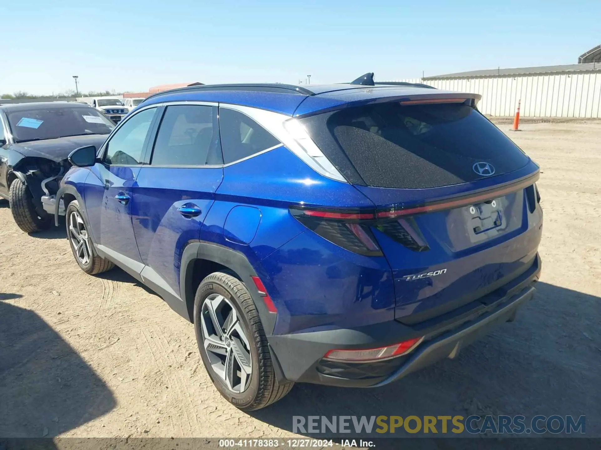 3 fotografías del automóvil dañado 5NMJECAE5PH206314 HYUNDAI TUCSON 2023
