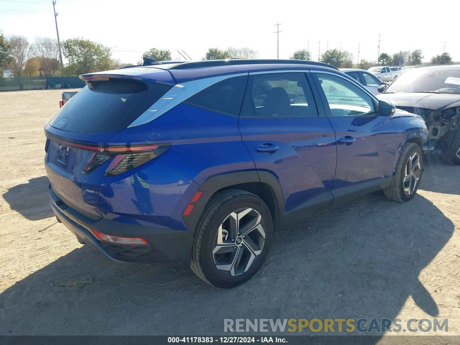 4 fotografías del automóvil dañado 5NMJECAE5PH206314 HYUNDAI TUCSON 2023