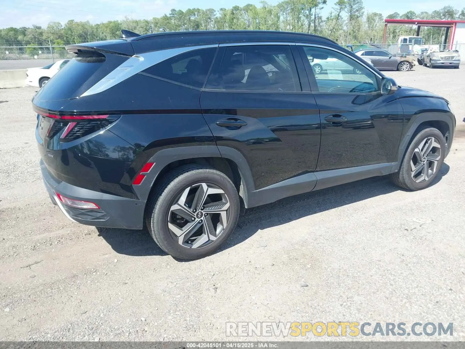 4 fotografías del automóvil dañado 5NMJECAE6PH190088 HYUNDAI TUCSON 2023