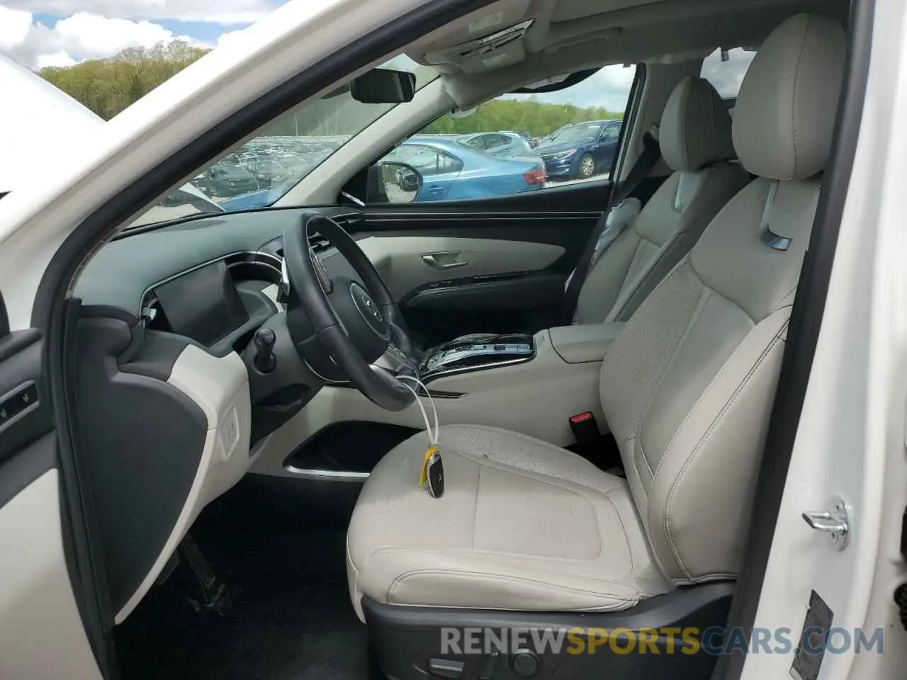 7 fotografías del automóvil dañado 5NMJECAE6PH249379 HYUNDAI TUCSON 2023